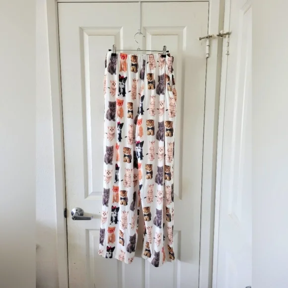 Brief Insanity | NWOT Ultra Cute "Check Meowt" Cat Pajama Pants (SIZE L) - Picture 3 of 13